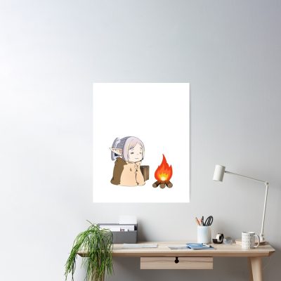 Frieren Warming By The Fire Sousou No Frieren Poster Official Frieren Merch