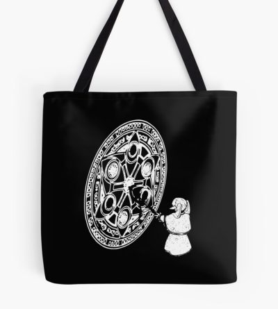 Frieren Zoltraak Magic Circle - Frieren Cast Zoltraak - Sousou No Frieren Or Frieren Beyond Journey'S End Anime And Manga - Black And White Elf Character - December Fall 2023 D9 Snf87 Tote Bag Official Frieren Merch