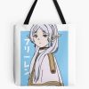 Cute Frieren With Japanese Text Tote Bag Official Frieren Merch