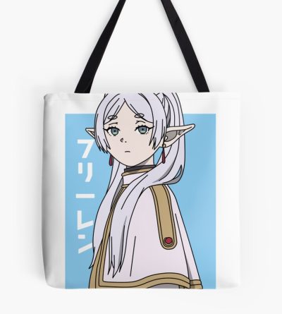 Cute Frieren With Japanese Text Tote Bag Official Frieren Merch