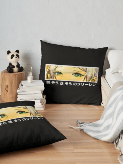 Frieren Eyes - Sousou No Frieren Throw Pillow Official Frieren Merch