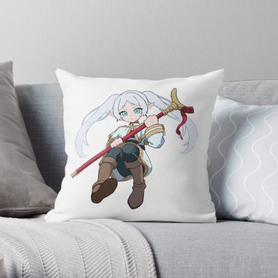 Frieren Beyond Journey'S End Throw Pillow Official Frieren Merch