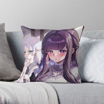 Frieren Throw Pillow Official Frieren Merch