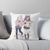 Frieren And Aura Throw Pillow Official Frieren Merch