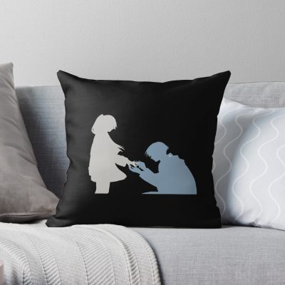 Himmel Propose Frieren On Episode 14 - Frieren X Himmel Cute Moments - Sousou No Frieren / Frieren Beyond Journey'S End Anime And Manga - Elf Girl Character - December Fall 2023 Snf109 Throw Pillow Official Frieren Merch