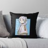 Cute Frieren With Japanese Text Throw Pillow Official Frieren Merch