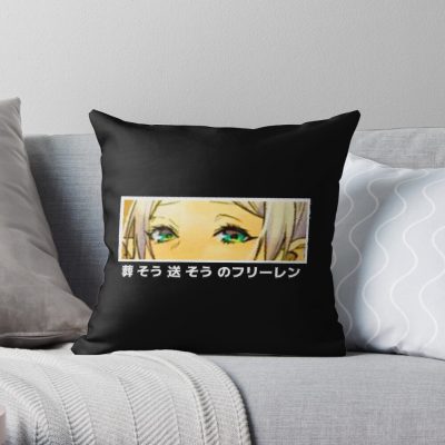 Frieren Eyes - Sousou No Frieren Throw Pillow Official Frieren Merch