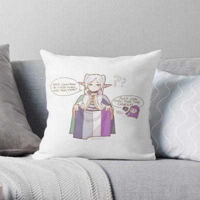 Frieren And Fern Throw Pillow Official Frieren Merch