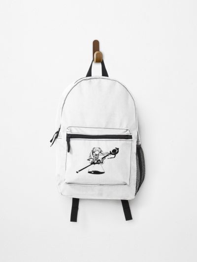 Frieren Black And White Minimalist Anime Characters Vector - Sousou No Frieren Or Frieren Beyond Journeys End - November Fall 2023 D9 Snf76 Backpack Official Frieren Merch