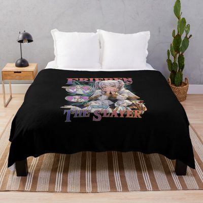 Frieren Bootleg Design Throw Blanket Official Frieren Merch