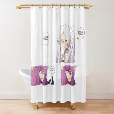 Frieren And Aura Shower Curtain Official Frieren Merch