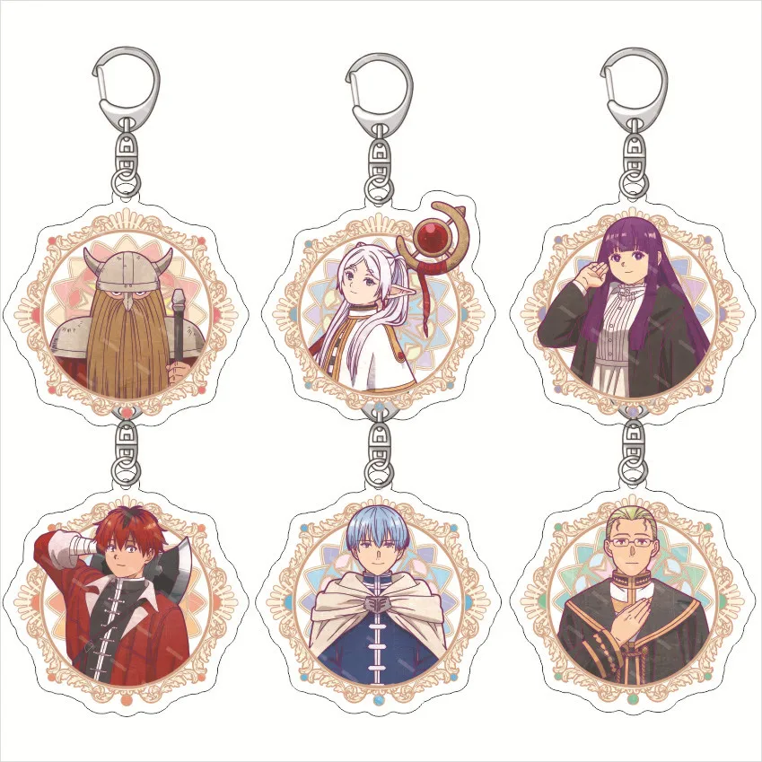 Anime Frieren: Beyond Journey’s End Acrylic Keychain Frieren at the Funeral Figure Bag Key Chain Acrylic Accesorios