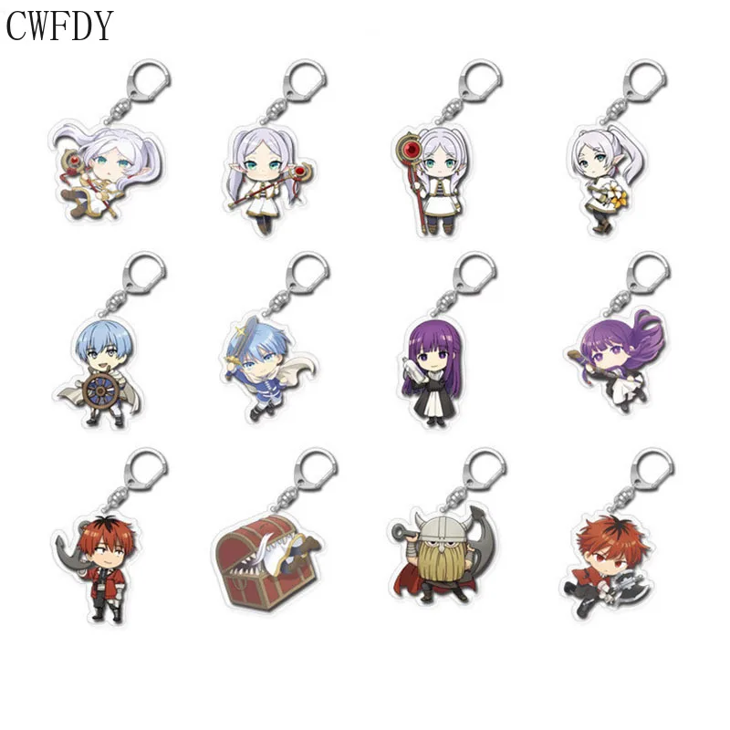 Anime Frieren: Beyond Journey’s End Acrylic Keychain Frieren at the Funeral Figure Key Chain Accessories