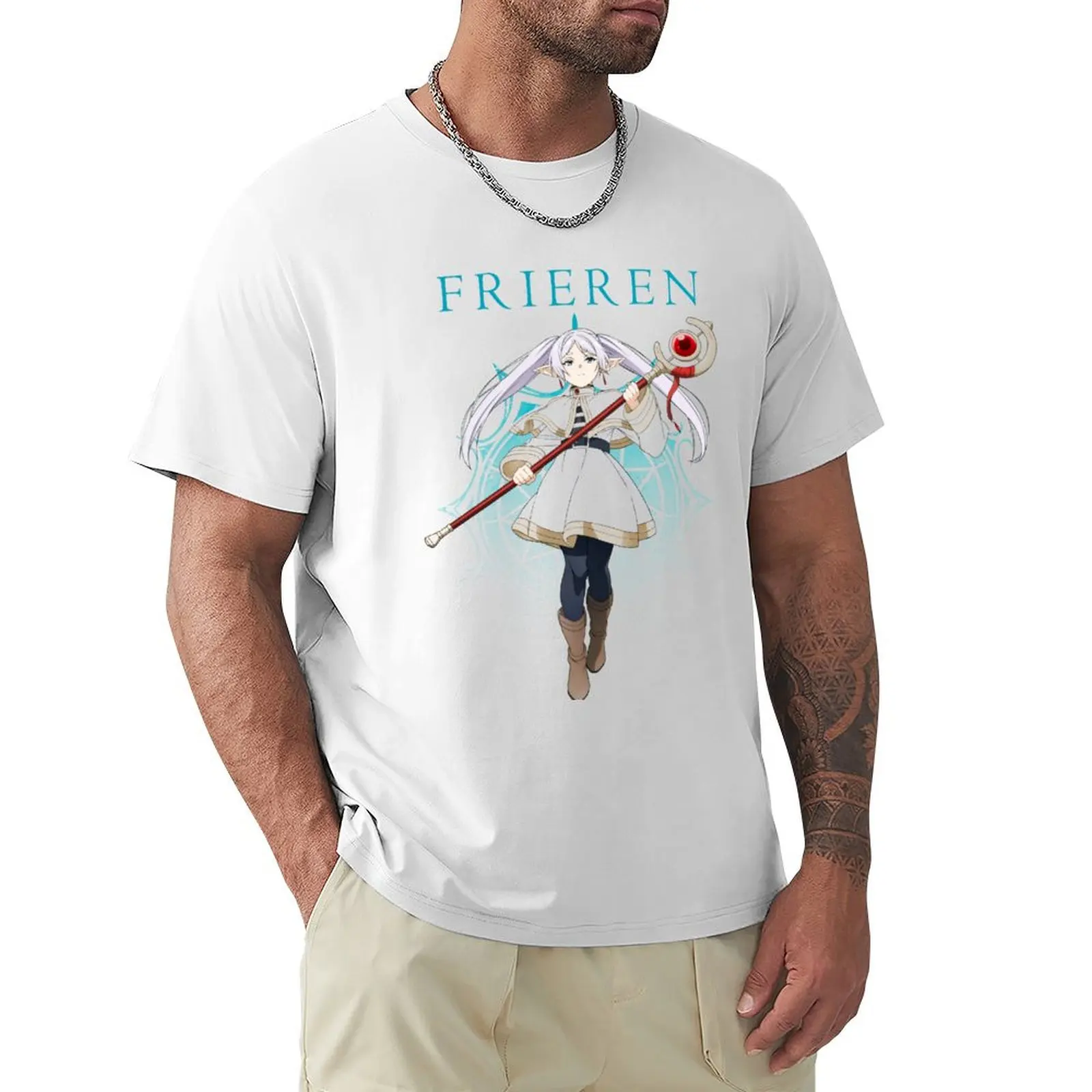 kf S8e9c1d320a4b4ce6a4d5f2252a2d86f3T Frieren T Shirt vintage quick drying plus sizes oversized men t shirt - Frieren Merch